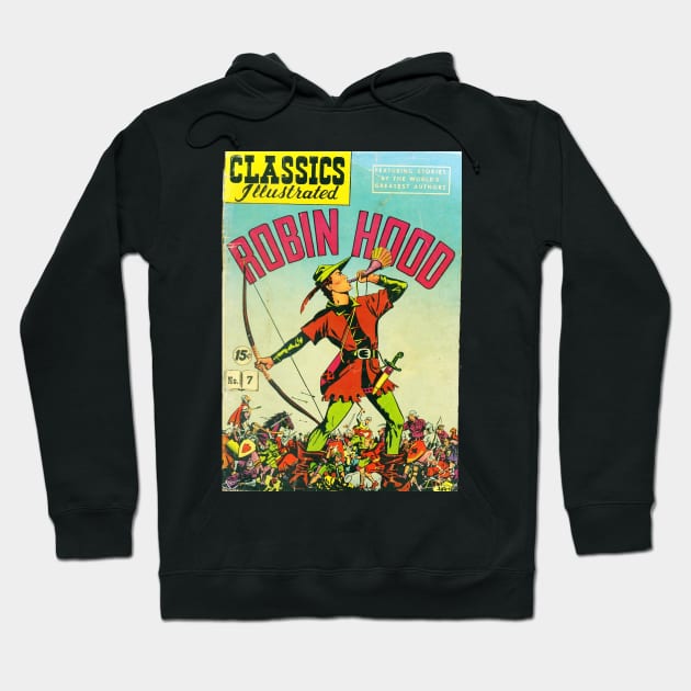 Robin Hood Vintage Comic Book Cover Hoodie by buythebook86